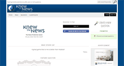 Desktop Screenshot of knewthenews.com