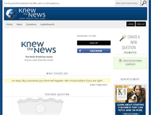 Tablet Screenshot of knewthenews.com
